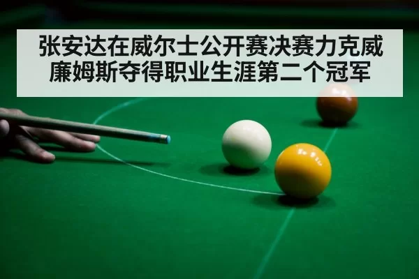 张安达在威尔士公开赛决赛力克威廉姆斯夺得职业生涯第二个冠军